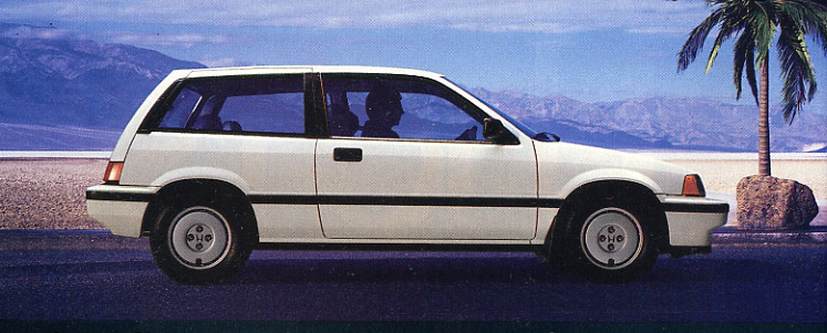 1986 Honda Civic Si hatchback.