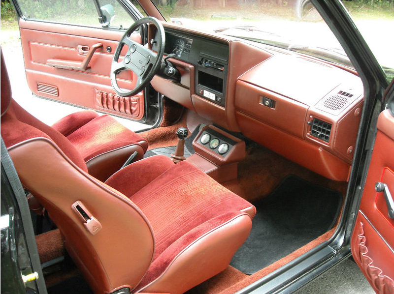 1984 Volkswagen GTI Mk 1 interior