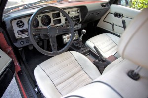 Red 1980 Toyota Celica USGP interior